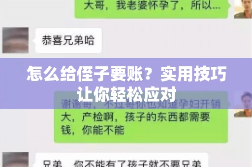 怎么给侄子要账？实用技巧让你轻松应对