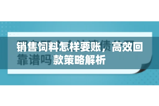 销售饲料怎样要账，高效回款策略解析