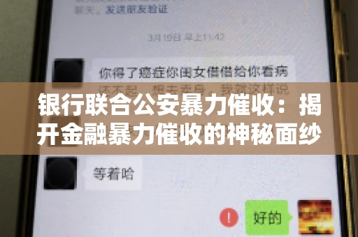 银行联合公安暴力催收:揭开金融暴力催收的神秘面纱 银行联合公安暴力催收:揭开金融暴力催收的神秘面纱