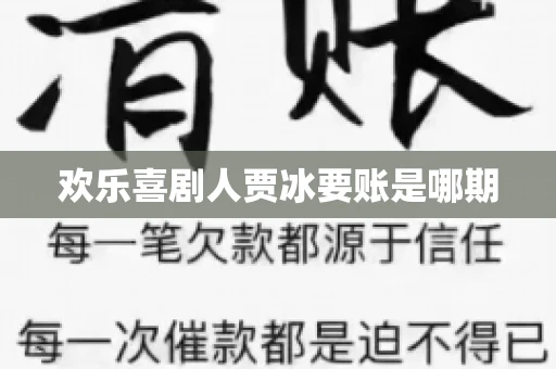 欢乐喜剧人贾冰要账是哪期