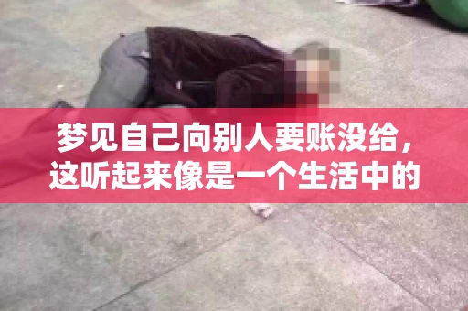 梦见自己向别人要账没给，这听起来像是一个生活中的小插曲，却可能反映出我们内心深处的某种焦虑或不安。今天，我们就来聊聊这个话题，看看它背后可能隐藏的深层含义。