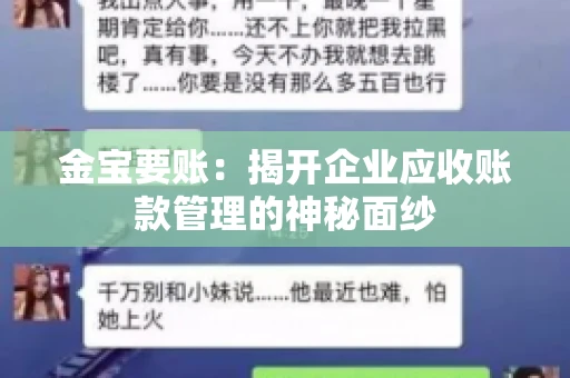 金宝要账:揭开企业应收账款管理的神秘面纱 金宝要账:揭开企业应收账款管理的神秘面纱