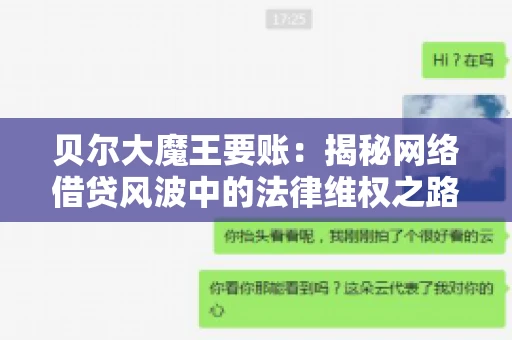 贝尔大魔王要账：揭秘网络借贷风波中的法律维权之路