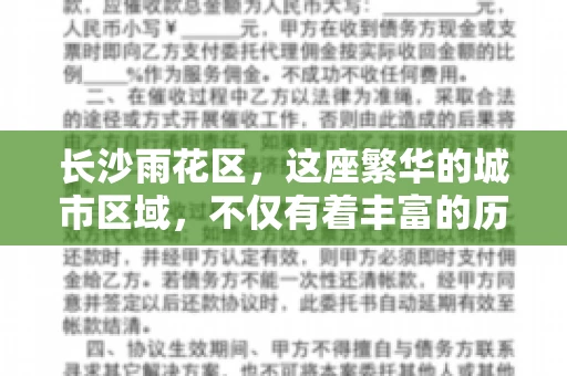 长沙雨花区，这座繁华的城市区域，不仅有着丰富的历史文化，还有着繁忙的金融活动。其中，催收公司作为金融行业的一个重要组成部分，在这里也有着不少的身影。那么，长沙雨花区都有哪些催收公司呢？今天，我们就来聊聊这个话题。